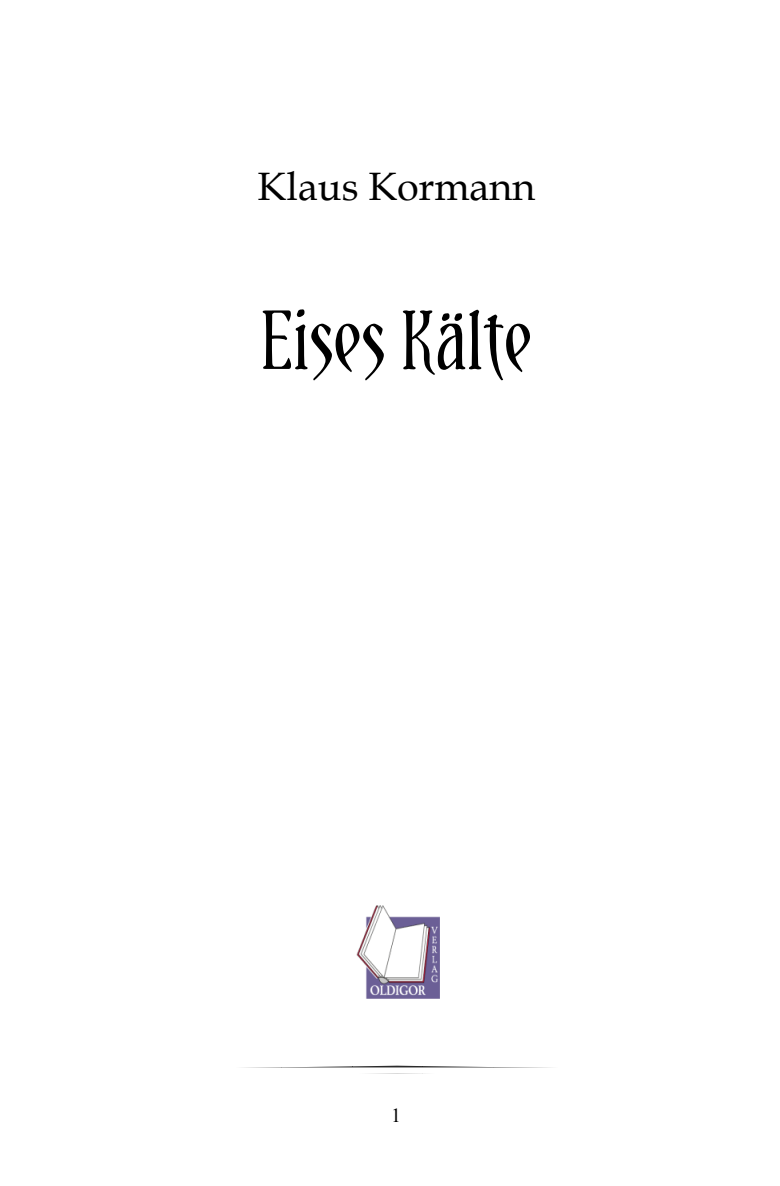 Erste Seite der Leseprobe zu Leseprobe zu Eises Kälte